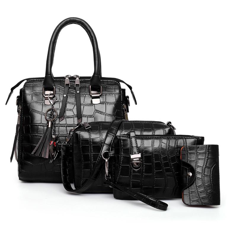 Evelyn - Set of 4 Leather Bags Everyday Elegance (Buy 1 and Get 1 Free)