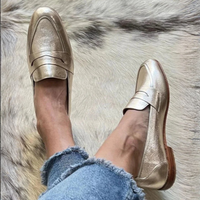Shiny Light Gold Moccasin