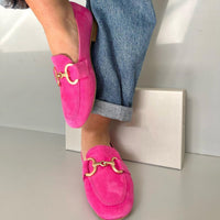 Chic moccasins with gold detailing
