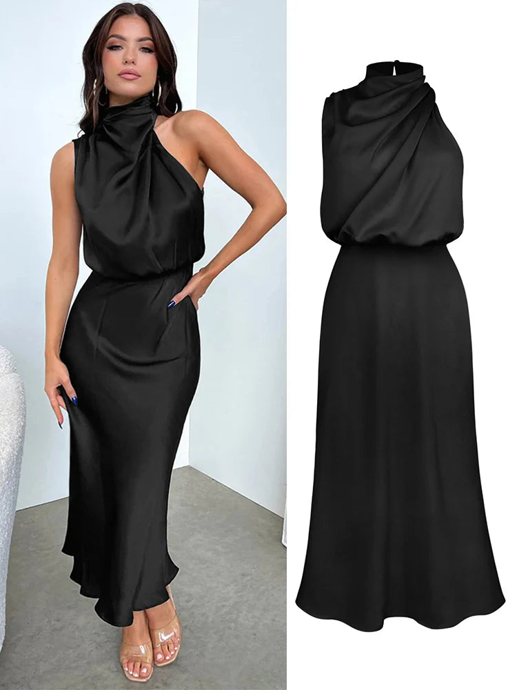 Ondina | Elegant and Flowy with Asymmetrical High Neck