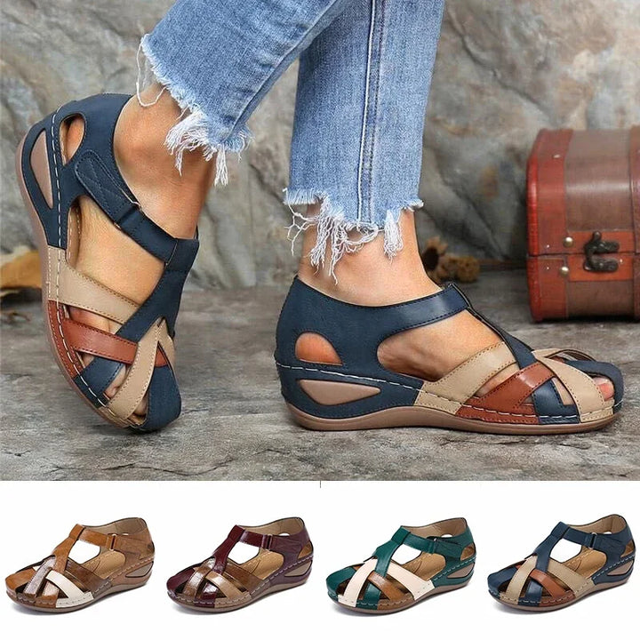 Emerald – Sandals with Interlaced Straps and Ergonomic Sole