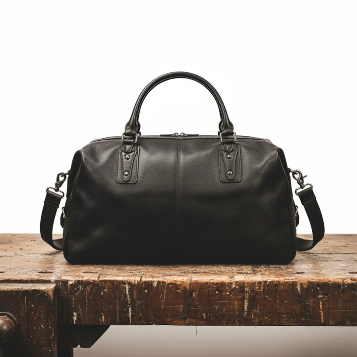 Rafael Leather Canvas Bag