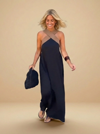 DELPHINE | DRESS WITH CROSSED CUT